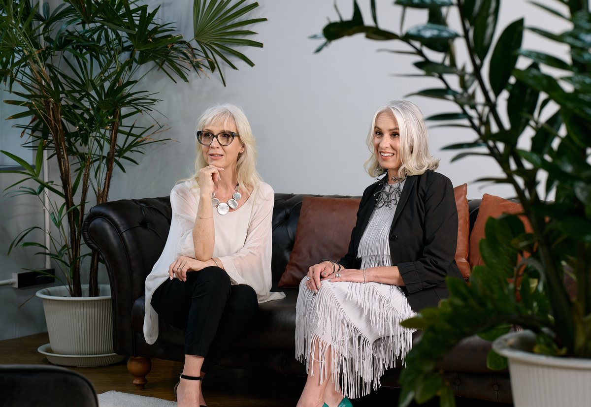 Liana Rader and Marisha Wojciechowska recording Elevate